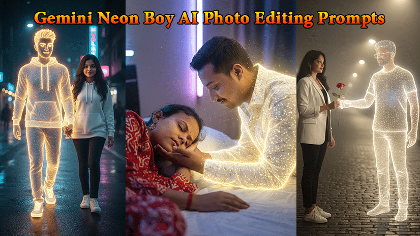 Gemini Neon Boy AI Photo Editing Prompts